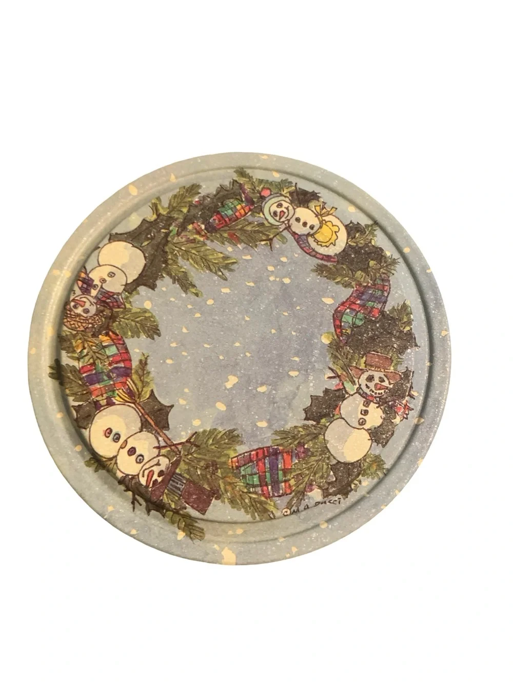 Vtg Hearth & Home 1999 Cake Candle Snow time Memories Collector Tin Set